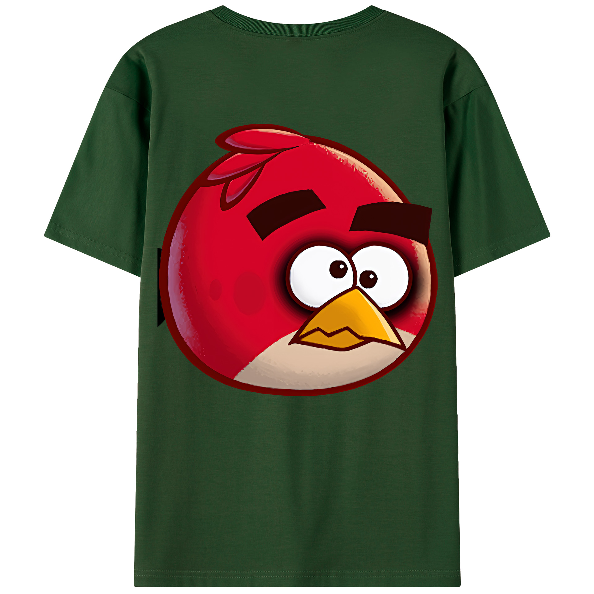 （画像用） Angry Birds アングリーバード 綿100％半袖Tシャツ（背面プリント）